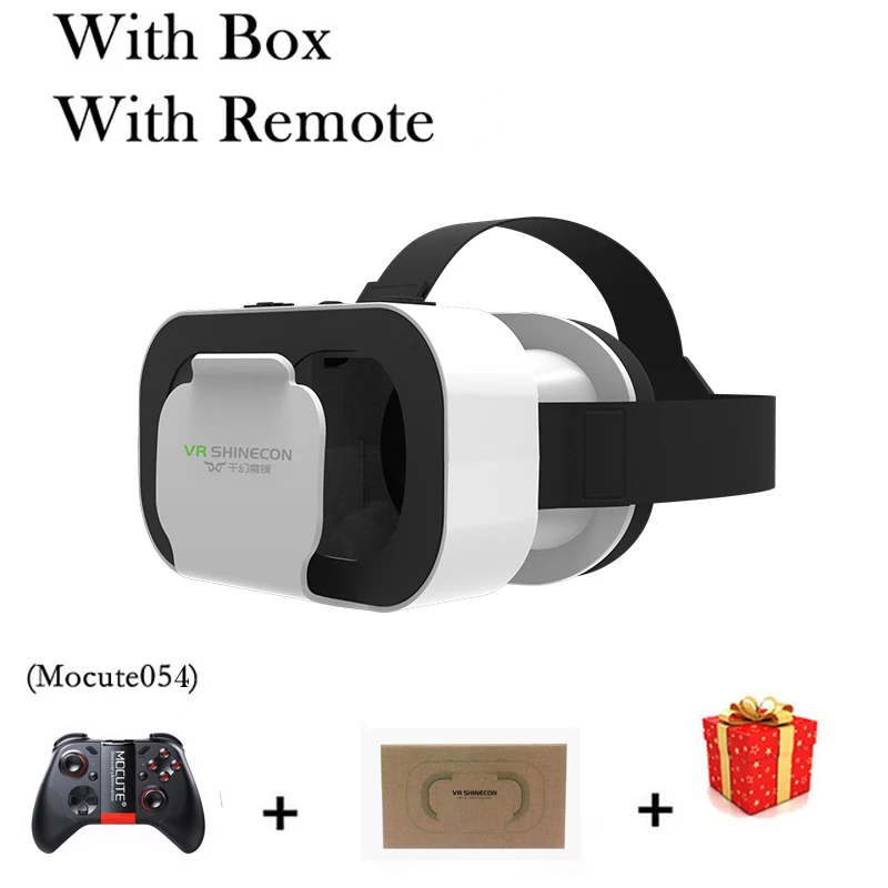 VR Shinecon Casque Headset Virtual Reality Glasses 3D Helmet 3 D For iPhone Android Smart Phone Smartphone Goggles Viar Mobile 