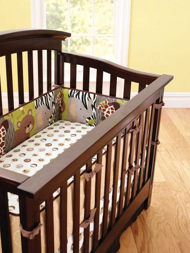 Promotion! 6PCS Forest Animals Boy Baby Cot Crib Bedding ...