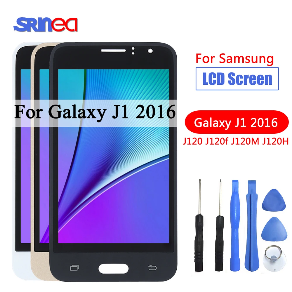

J120F LCD For Samsung Galaxy J1 2016 LCD J120 J120F J120M J120H Display Touch Screen Digitizer Display Adjust Brightness Tools
