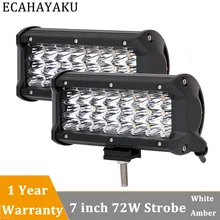 Cheap ECAHAYAKU 2pcs 7 Inch 72W Work Light Led Spot light 24v Bar Auto Assembly for Motorcycle Driving Offroad Boat Car Tractor Truck Cheap ECAHAYAKU 2pcs 7 Inch 72W Work Light Led Spot light 24v Bar Auto Assembly for Motorcycle Driving Offroad Boat Car Tractor Truck