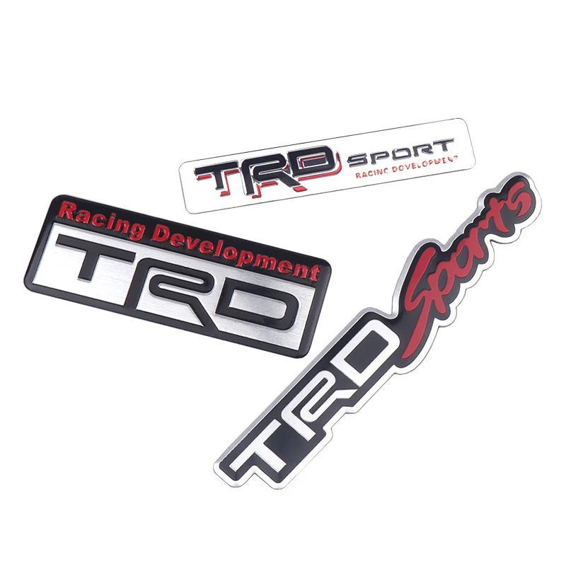 Автомобильный логотип TRD 3D гоночная металлическая наклейка значок автоэмблема