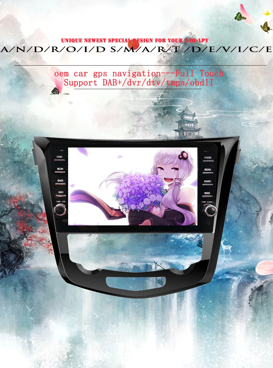 Sale Car Radio Multimedia DVD Video Player Navigation GPS Android 9.0 4G For Nissan X-Trail XTrail T32 T31 Qashqai J11 J10  2013-2019 1