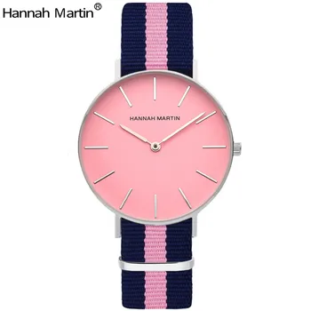 

Top Luxury Nylon Watches Women Brand New Fashion Casual Lady Leather Analog Quartz Clock Saat Relojes Para Mujer