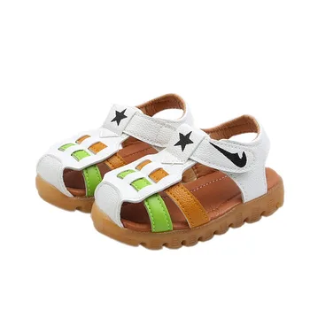 

Children Shoes Casual Sandals Half Hole Single Shoes Anti-Slip Comfortable Summer Toddler Soft Soled First Walkers