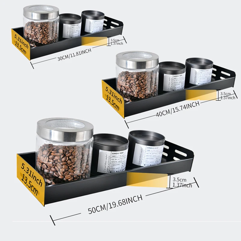 Wall-Mount Spice Racks Aluminum Kitchen Organizer Storage Shelves Utensil Spoon Hanger Hook Kitchen Gadgets Accessories Supplies Wall-Mount Spice Racks Aluminum Kitchen Organizer Storage Shelves Utensil Spoon Hanger Hook Kitchen Gadgets Accessories Supplies