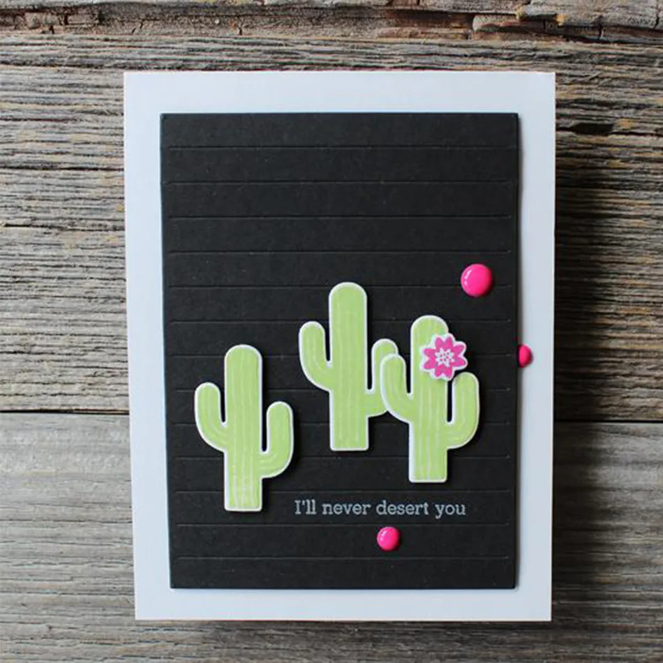

YaMinSanNiO Christmas Plant Cactus Flower Dies Metal Cutting Dies 2019 New for Scrapbooking Embossing Stencil Card Craft Dies