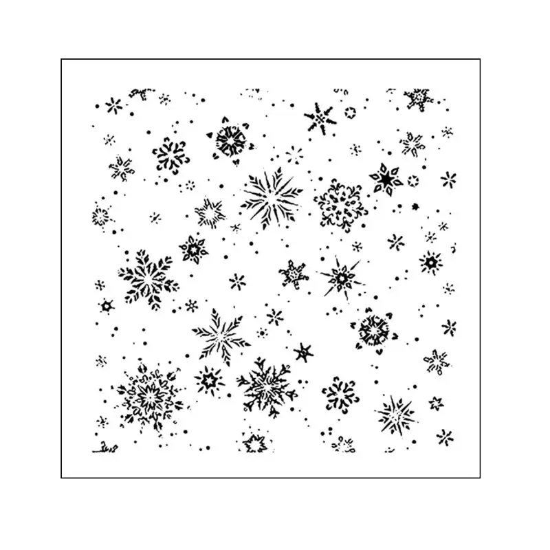 

Snowflake DIY Silicone Clear Stamp Cling Seal Scrapbook Embossing Album Decor