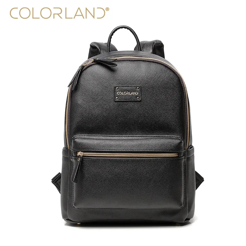 

COLORLAND PU Baby Diaper Bag Backpack Mom Stroller Nappy Changing Mommy Maternity Organizer Wet Bags Care Thermal Insulation