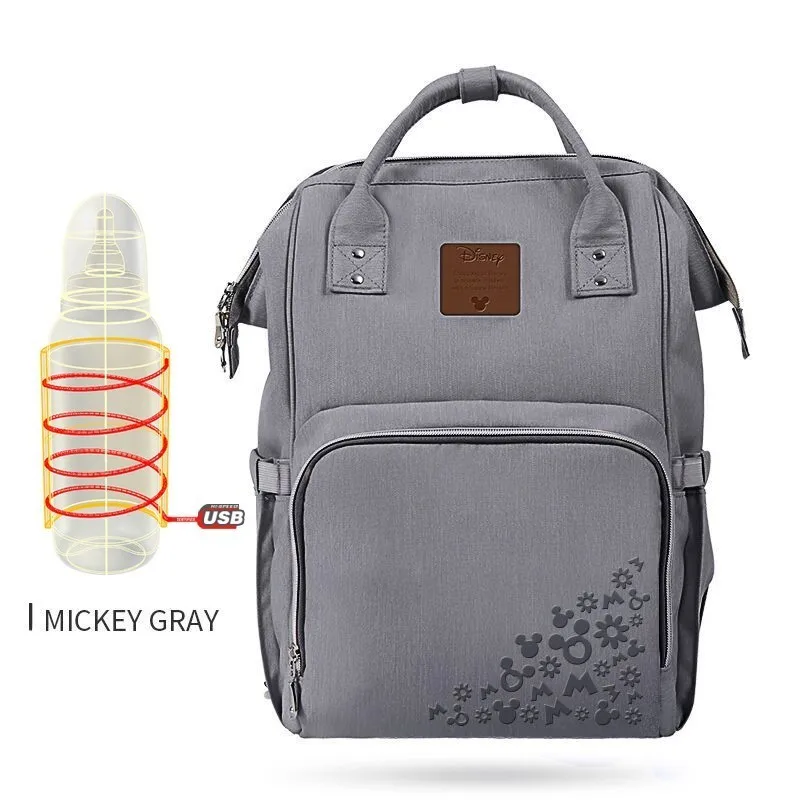 Disney-Mummy-Maternity-Nappy-Bag-USB-Waterproof-Diaper-Bag-Travel-Backpack-Large-Capacity-Baby-Care-Bag