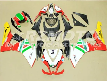 

New ABS motorcycle Fairing For Aprilia RSV4 2010 2011 2012 2013 2014 RSV4 201--2014 Injection Bodywor White Red V40