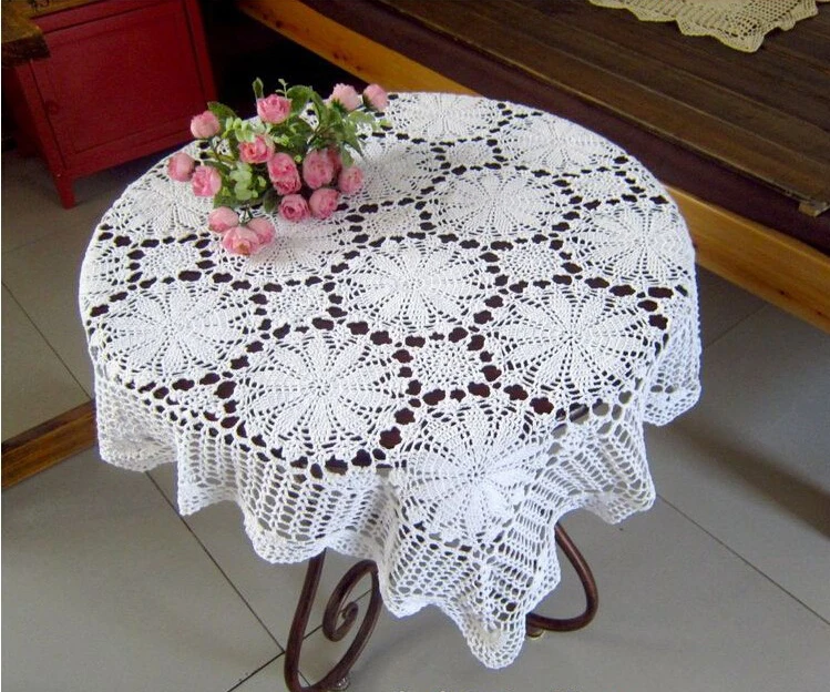 Buy Handmade Cotton Crochet Lace Decorative White