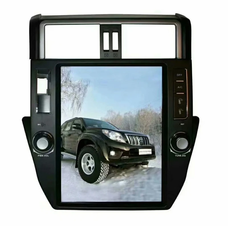 12,1 дюймов tesla стиль android 7,12 автомобильный dvd-плеер для TOYOTA PRADO LC150 PRADO 150 2010-2013 с gps-навигацией wifi USB