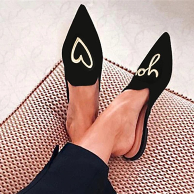

Chaussures Femme Love U Real Leather Pointed Toe Flats Women New Designer Slippers & Loafers Woman Shoes Street Fashion Mules