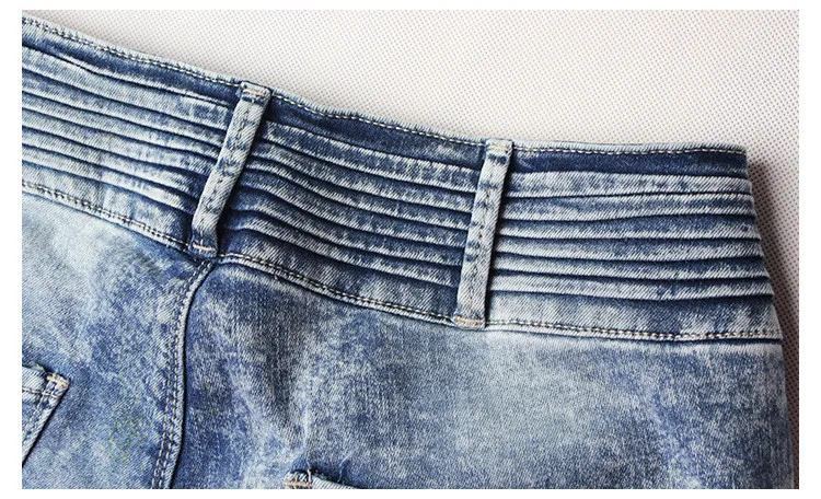 2016 г. Зимние стирка Рваные джинсы для Для женщин Панталоны Mujer эластичные плиссированные середины талии осенние джинсы Femme джинсовые узкие