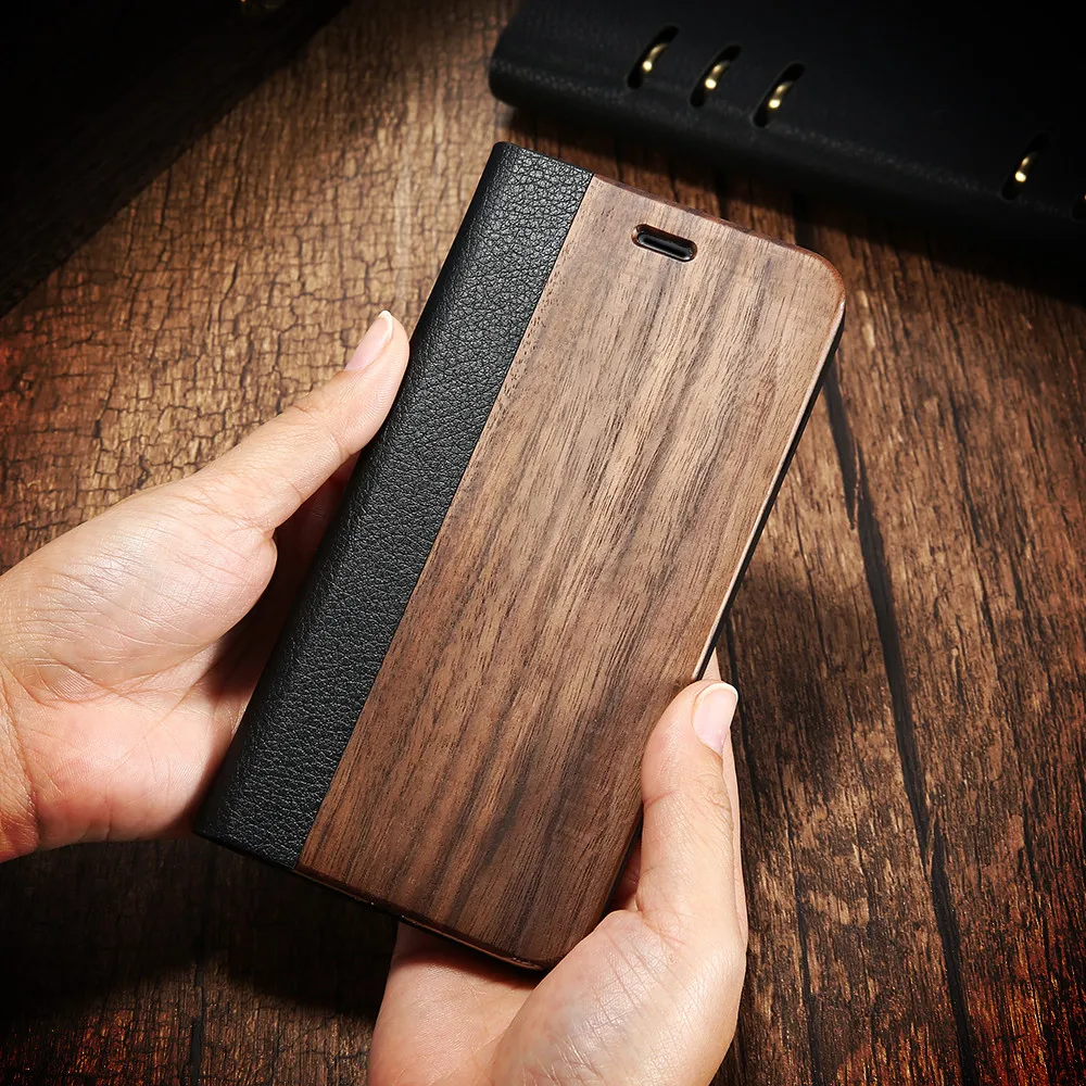 Kisscase 2018 New Ретро натурального дерева Бамбук чехол для iphone 8 7 6 S Plus искусственная