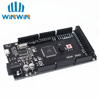 

10pcs Mega 2560 R3 CH340G/ATmega2560-16AU MicroUSB. Compatible Mega 2560 With Bootloader (hei)