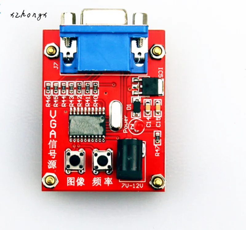 Limeisi новый VGA генератор сигналов ЖК-дисплей Тесты 7-12 потребляет мощность |