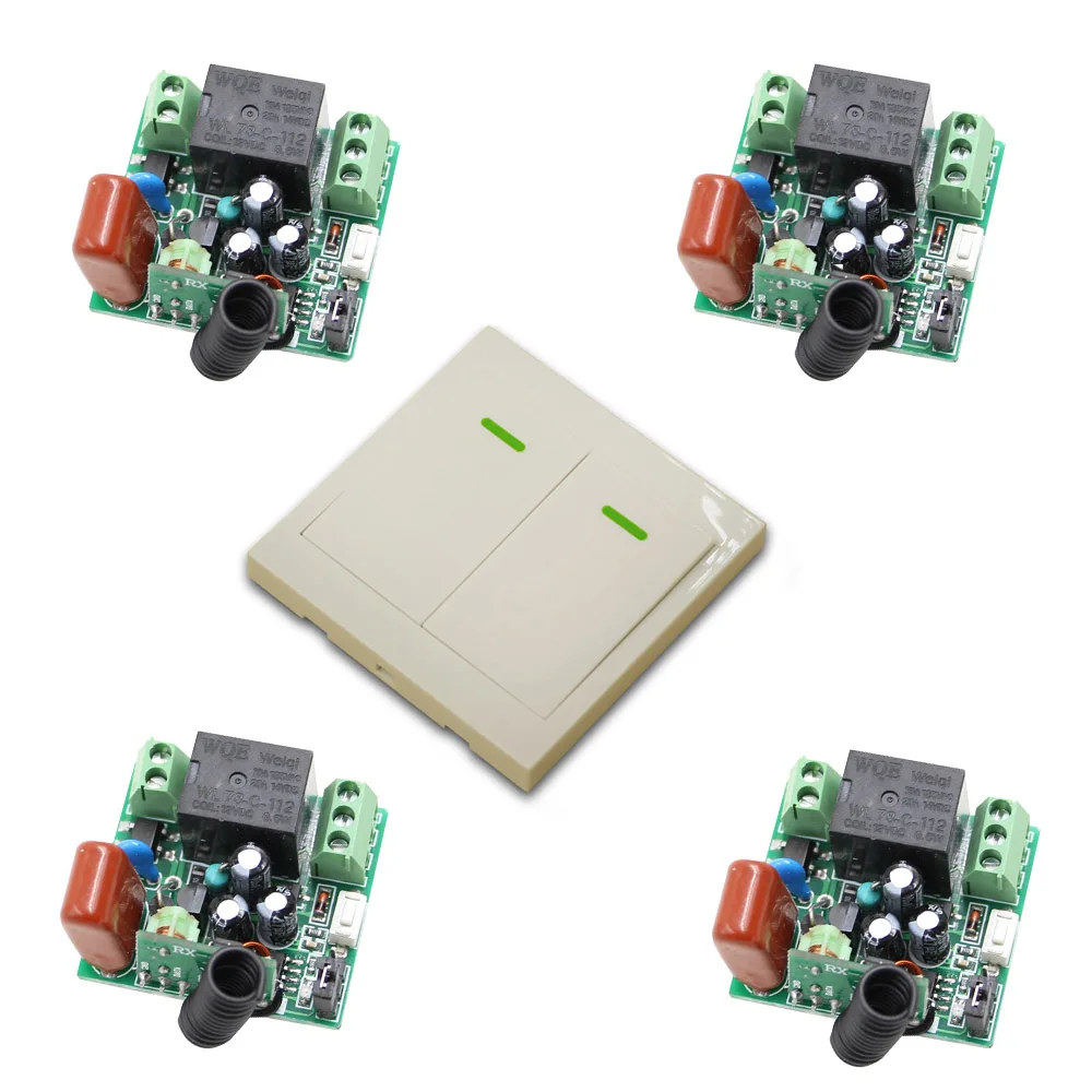 Mini Size Remote Control Switches Light Lamp LED Power Wireless