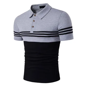 

Pure Color Simple Men 'S Shirt Cotton Summer New Style Casual Fashion Polo