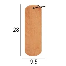 28x9.5x1.5cm Высококлассные квадратные обеденные тарелки из натурального дерева с ручкой для кофе, фруктов, элегантный поднос для обслуживания, оригинальное деревянное блюдо - Цвет: 28x9.5x1.5cm