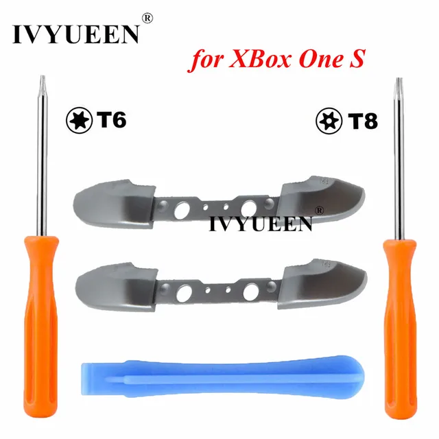 Cheap IVYUEEN 2 PCS Black / Silver RB LB Bumpers Buttons For Microsoft Xbox One S Controller Trigger Button with Screwdriver Tools