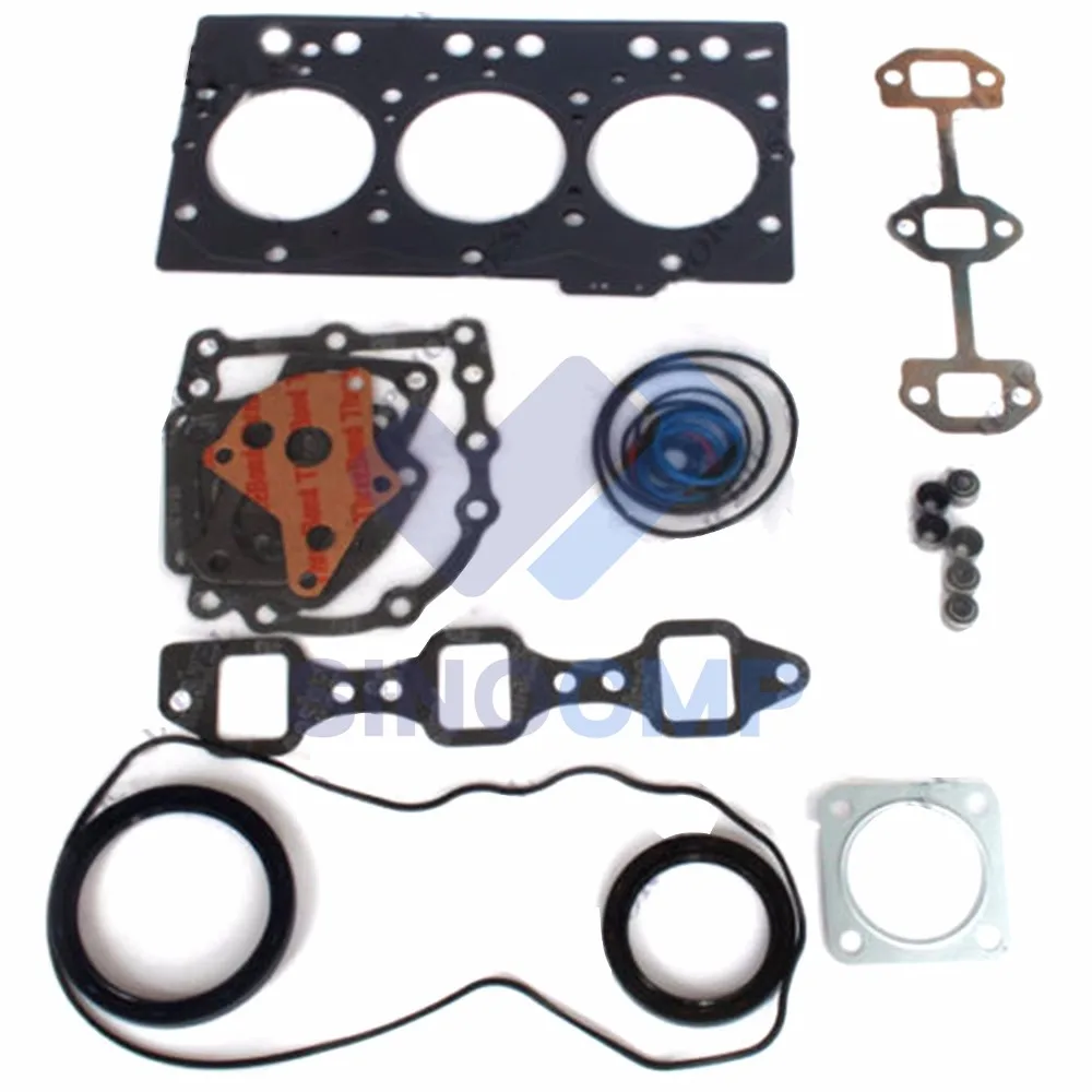 Yanmar 3TNE78A-YB 3D78AE-3B Engine Gasket Kit Fof Mini Excavator Loader_