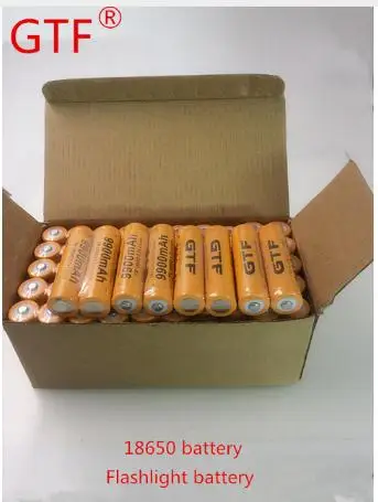 

50 pcs/set 18650 battery 3.7V 9900mAh rechargeable liion battery for Led flashlight batery litio battery Wholesale