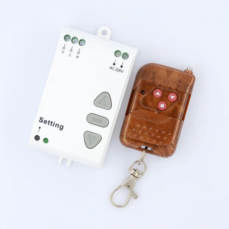 

AC 220V Motor Remote Controller Motor Up Down Stop Remote Switch Motor Forward Reversing RF Wireless Switch ASK Smart Home