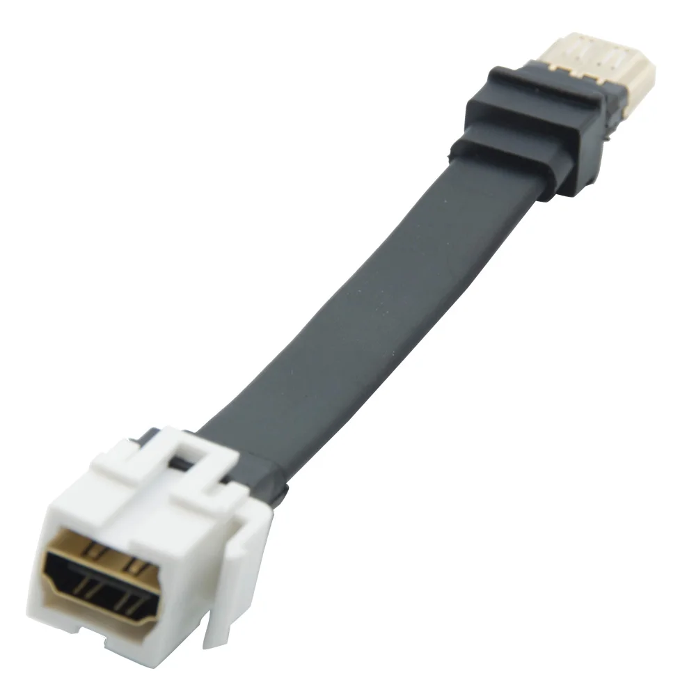 Разъем keystone HDMI с плоским кабелем длиной 15 см|Умные розетки| |