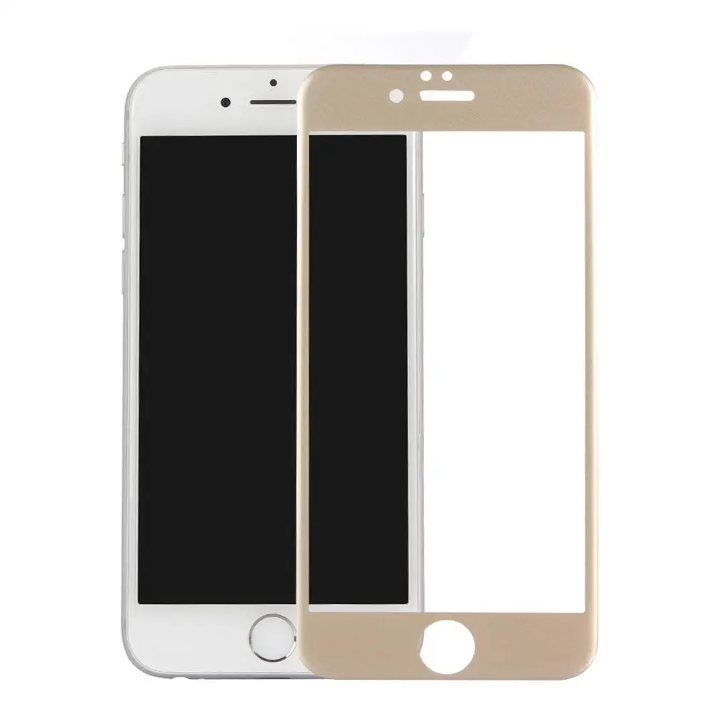 iPhone 6 Screen Protector, 2.5D Round Edge 0.19mm 3D 9H Hardness Anti-scratch Ultra-thin Full Screen Premium Full Screen Coverage Tempered Glass Screen Protector for iPhone 6/6s 4.7 Gold