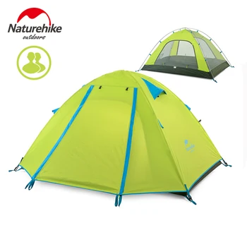 

NatureHike 200*130*110CM Double Layers Tent Camping 2 Person Outdoor Camping Hike Small Canopy Tents have many colors for choose