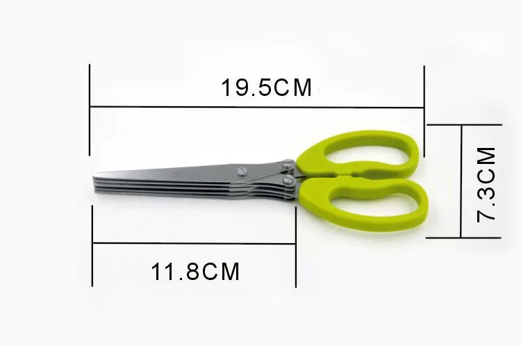 Фарш 5 слоев рубленый инструмент для резки специй розмарин Кук Basil кухня измельченный ножничный резак для скальона травы Овощной ножницы