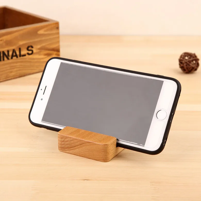 Настольная подставка из 100% натурального дерева для iPhone X 8 7 6S 6 Plus|mobile phone bracket|phone