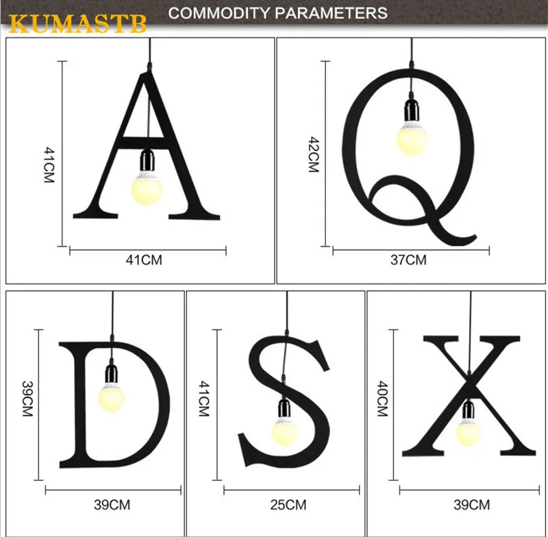Letters Light Fixture 16