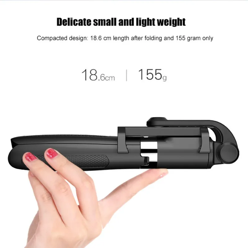

Wireless Bluetooth Selfie Stick For iPhone 8 X 7 6s Plus Foldable Handheld Monopod Shutter Remote Extendable Mini Tripod