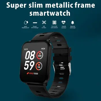 

New product K10 square screen smart bracelet 1.3 full touch color screen blood pressure sleep waterproof sports bracelet