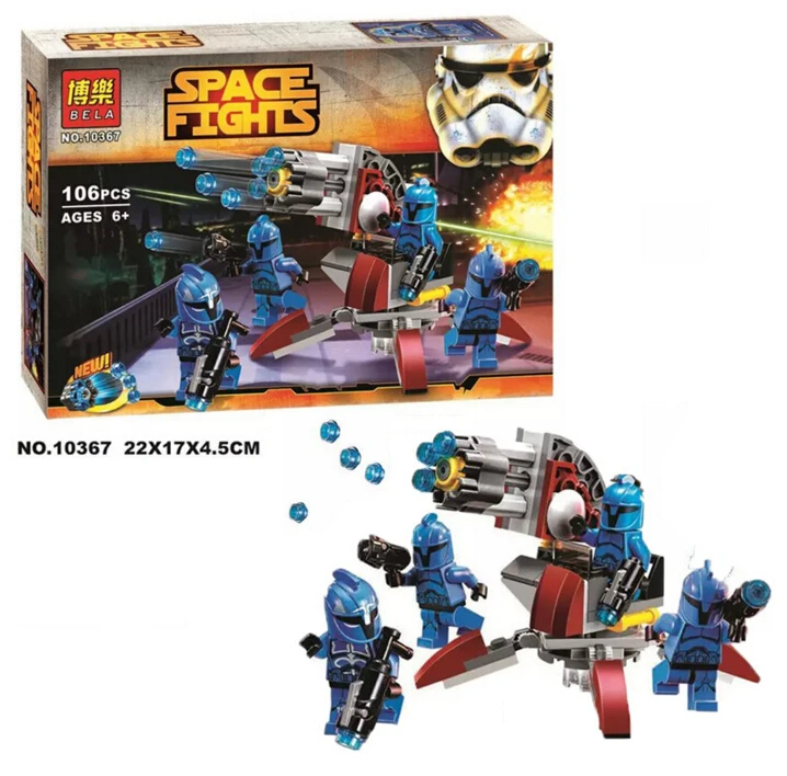 Bela Star Wars Senate Commando Troopers Rapid shooter Building Block Set Commando Captain Minifigures font b