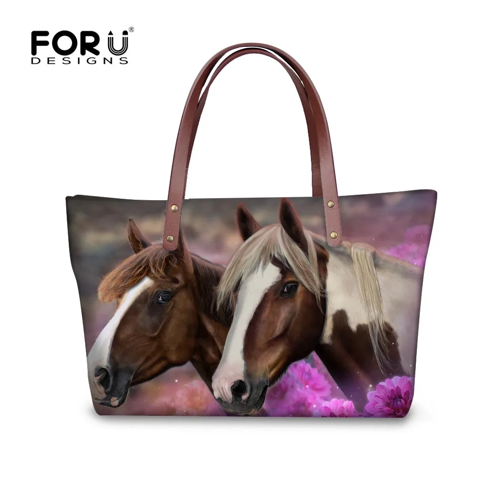 

FORUDESIGNS Luxury Handbags Women Messenger Bags Crazy Horse Prints Women's Casual Cross Body Shoulder Bags for Lady Bolsa Girls