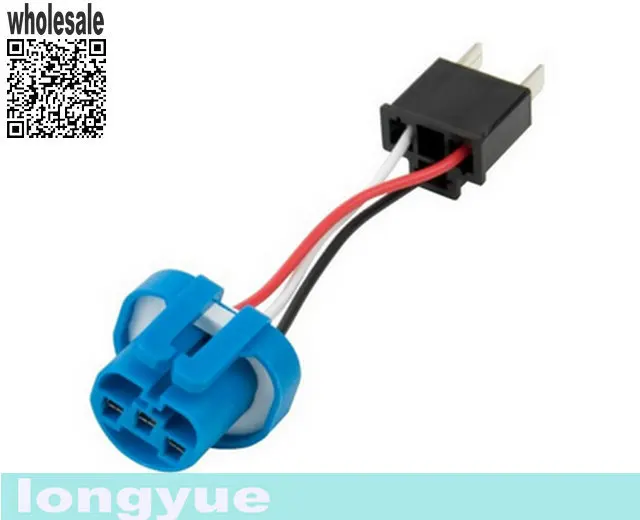 

longyue 10pcs HB2/H4/9003 to 9007/HB5 Conversion Socket Adapter 10cm cable