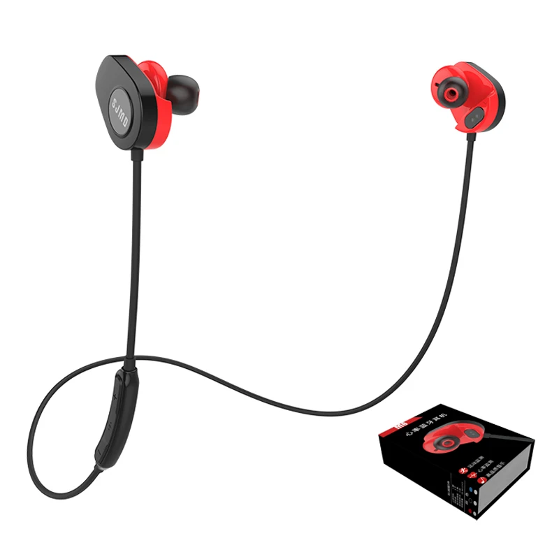 

Heart Rate Bluetooth 5.0 Sport Step Wireless Earphones M6 Smart Music APP Manages Touch Control Headset Long-Lasting Battery
