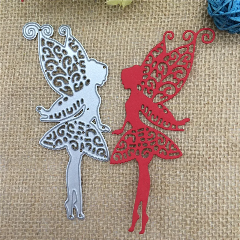 

METAL CUTTING DIES Butterfly fairy angle Wing girl Scrapbooking album paper craft home decorative EMBOSSING CRAFT DIES