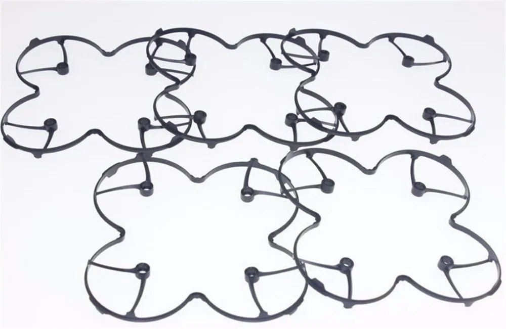 

F08568-5 5pcs RC Helicopters Quadcopter Propeller Props Protection Guard Cover Black for Hubsan X4 H107L Toy