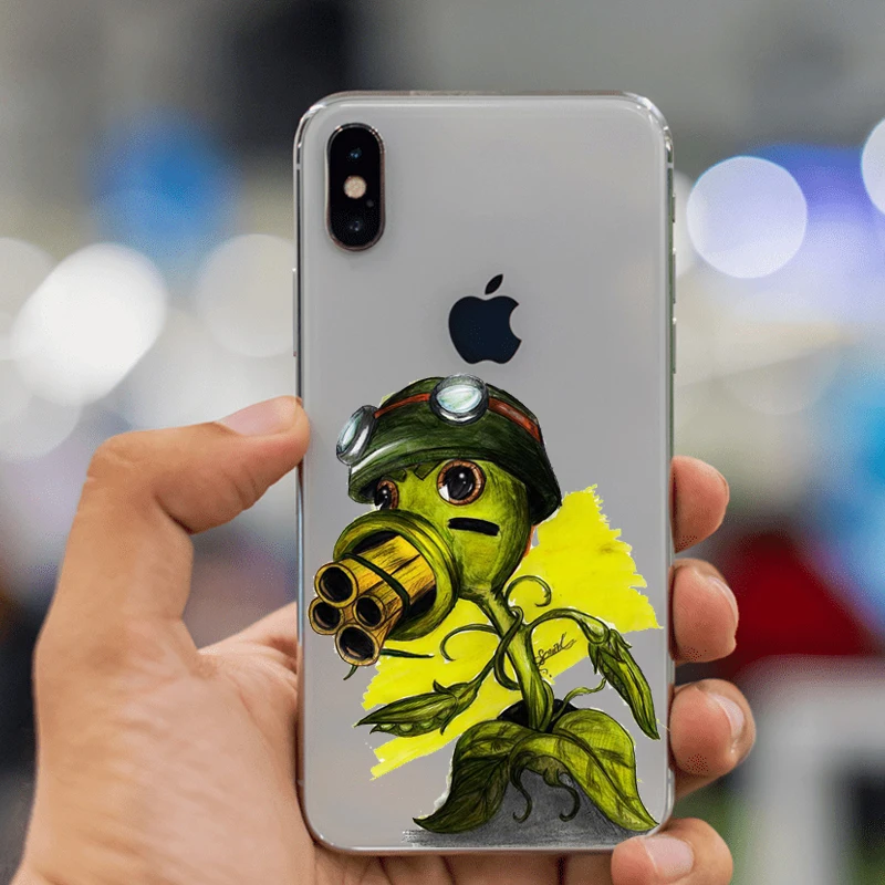 Мягкий Новый стиль Растения против Зомби для iPhone XS Max 4S 5C SE 6S 7 8 Plus XR Core Prime