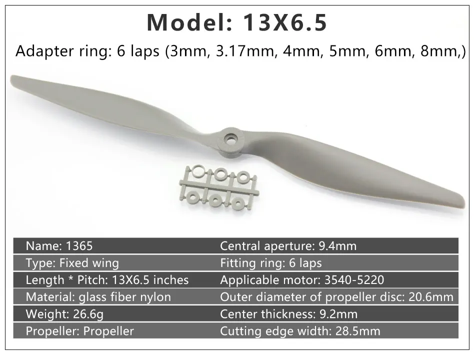 Нейлоновый пропеллер Gemfan Apc 8X4/8X6/9X4,5/9X6/10x5/10X6/10x7/11x5,5/12x6/ 13x6,5/14x7/15X8/16X8/17x10 реквизит для радиоуправляемой модели самолета
