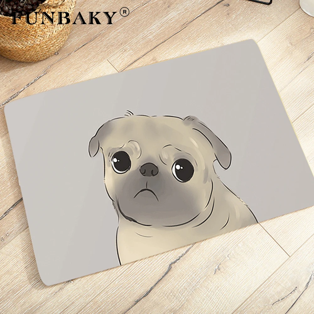 

FUNBAKY 40*60cm Non-slip Cartoon Dog Bathroom Carpet Bath Mat Rug In the Bathroom dywaniki lazienkowe