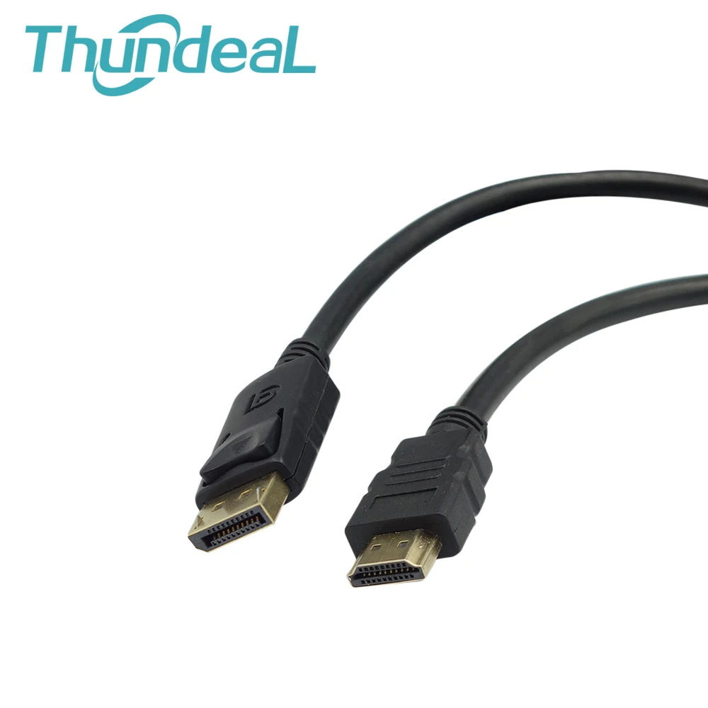 Для ПК ноутбука HD проектор DP к HDMI 6 футов 1 8 м порт дисплея папа DisplayPort Порт Мужской