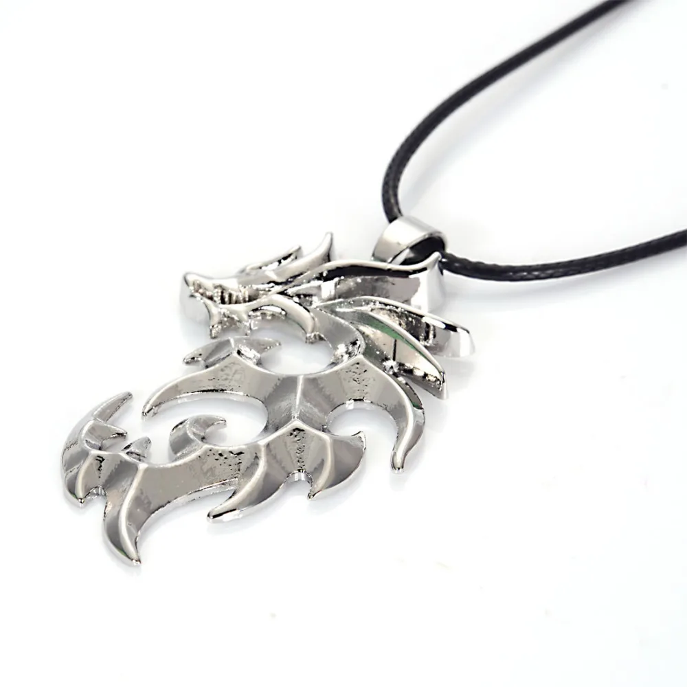 

Fire Dragon Shape Accessories Necklaces & Pendants For Men New 2016 Fashion Jewelry Necklace with waxy code N1561