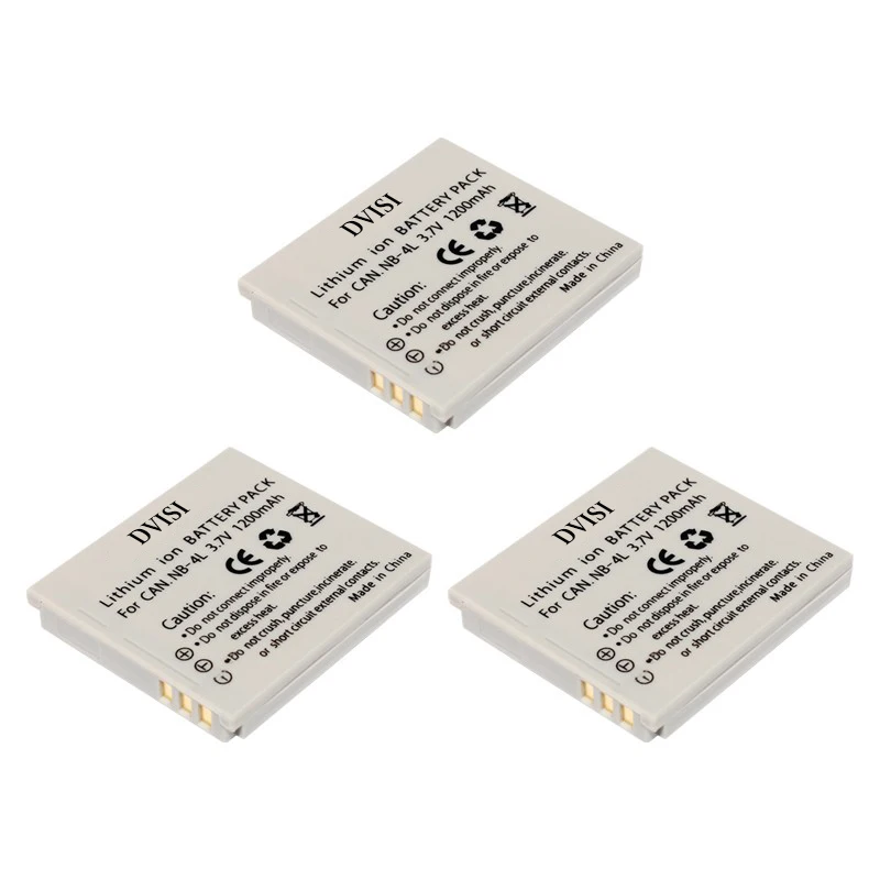 Аккумуляторная батарея для Canon Digital IXUS 3 7 100 30 IS IXY ISi7 ELPH 110 HS 300 310 в а/ч 2 шт.|battery for