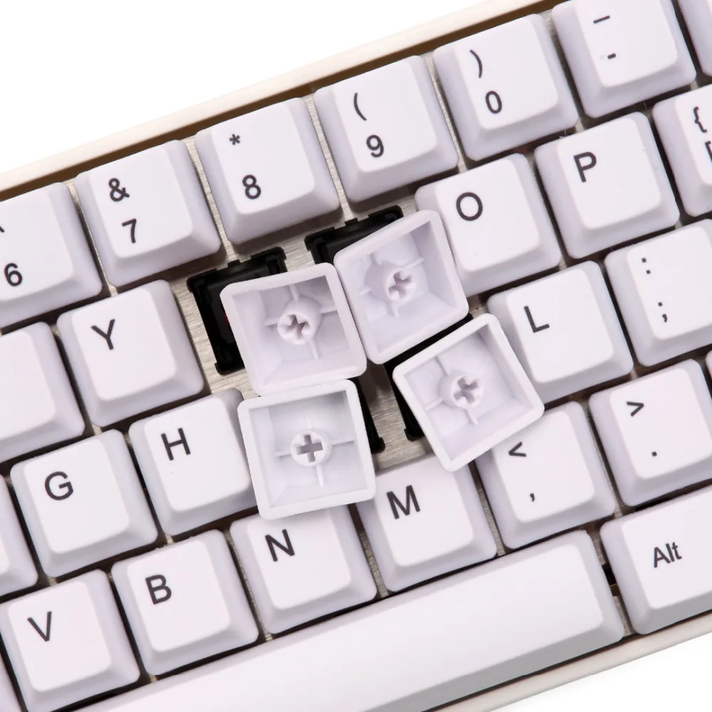 Белый oem pbt keycap краситель подложка совместима с gh60 dz60 mac ключами|Клавиатуры| |