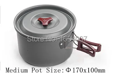 Venta caliente 4-5 personas set be cocina cubiertos al aire libre equipo olla Sets cocina de camping Panelas Camp Utensilios de cocina fuego Arce fmc-209